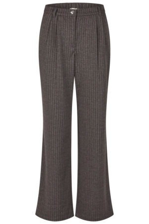 Eleganckie, wygodne spodnie w paski Barbara Lebek plus size