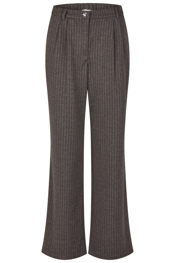 Eleganckie, wygodne spodnie w paski Barbara Lebek plus size