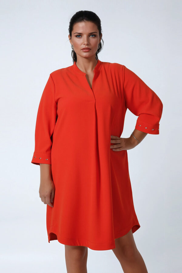 Sukienka pomarańczowa JMP plus size - obrazek 2