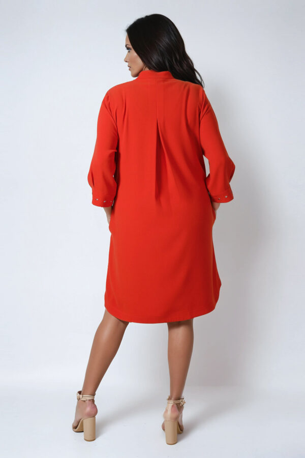 Sukienka pomarańczowa JMP plus size - obrazek 3