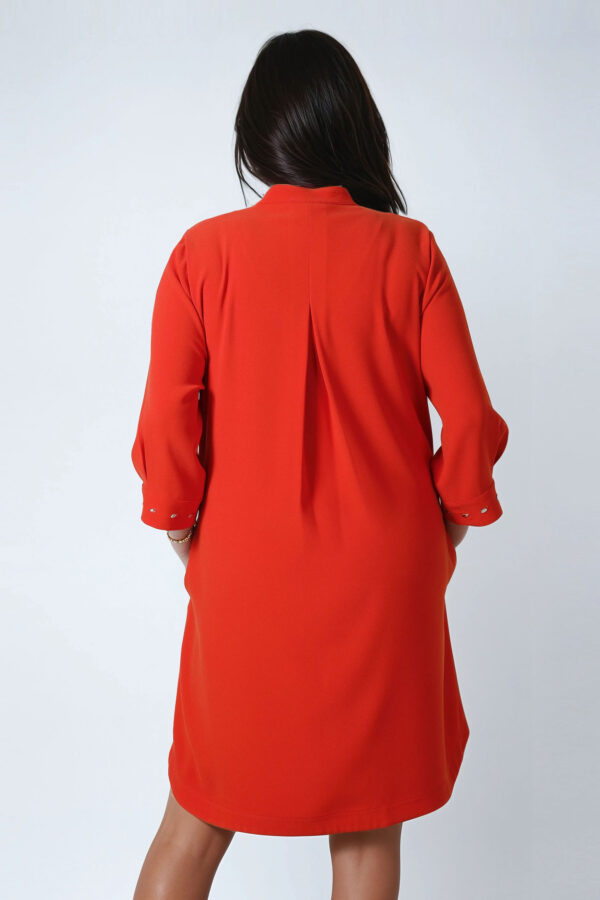 Sukienka pomarańczowa JMP plus size - obrazek 4