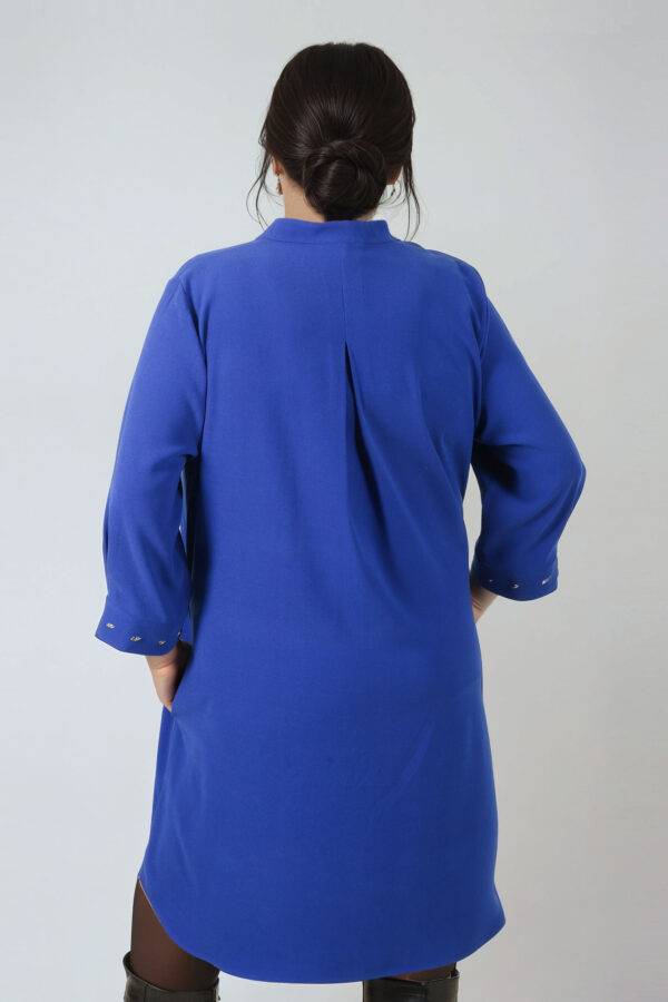 Sukienka granatowa JMP plus size - obrazek 4