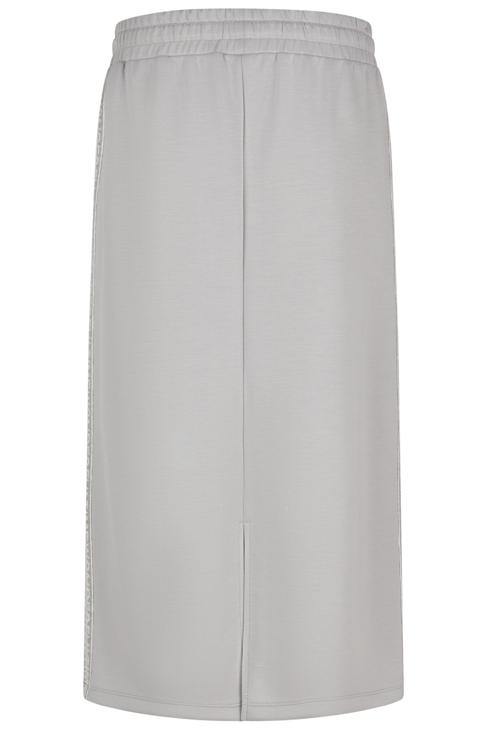 Spódnica plus size Barbara Lebek z lampasem- sportowa elegancja - obrazek 2