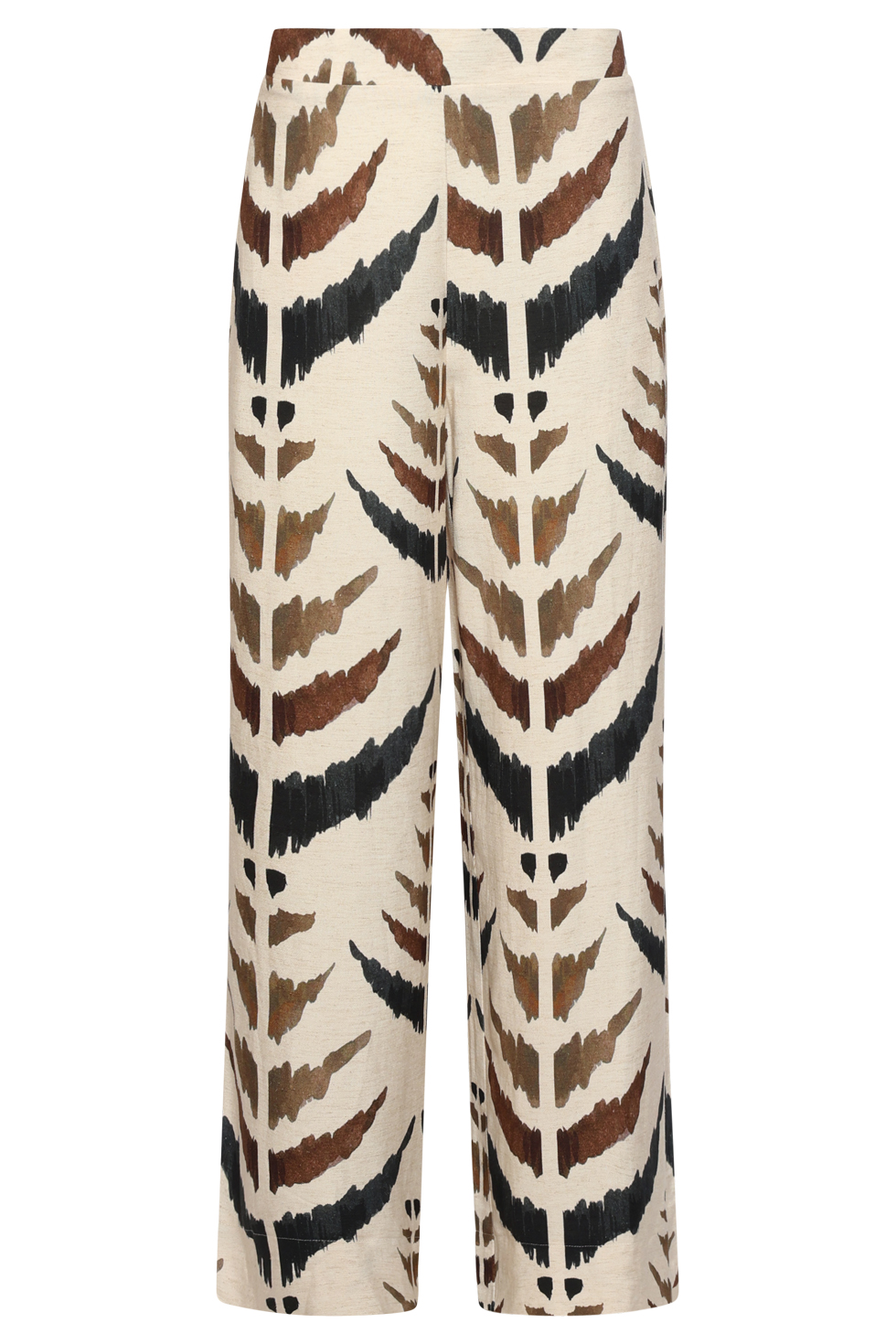 Stylowe spodnie Masai plus size w odcieniach brązu i beżu