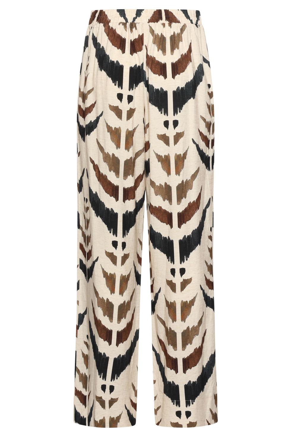 Stylowe spodnie Masai plus size w odcieniach brązu i beżu - obrazek 2