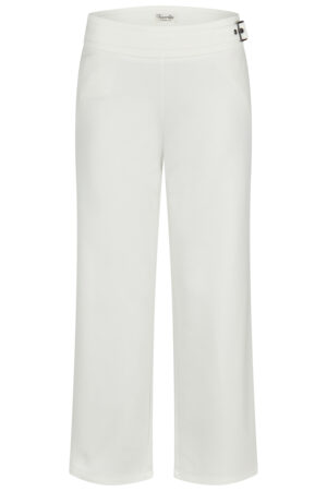 Eleganckie spodnie plus size Barbara Lebek – szeroka nogawka, komfort premium