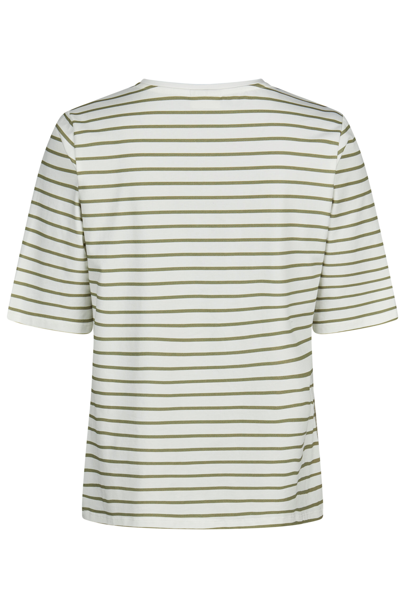 Bluzka plus size Barbara Lebek w paski z nowoczesnym nadrukiem - obrazek 2