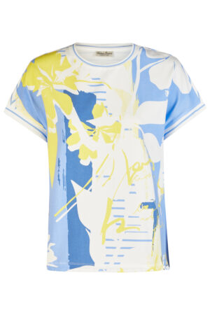 Wiosenna bluzka plus size Barbara Lebek – świeży print i lekka bawełna