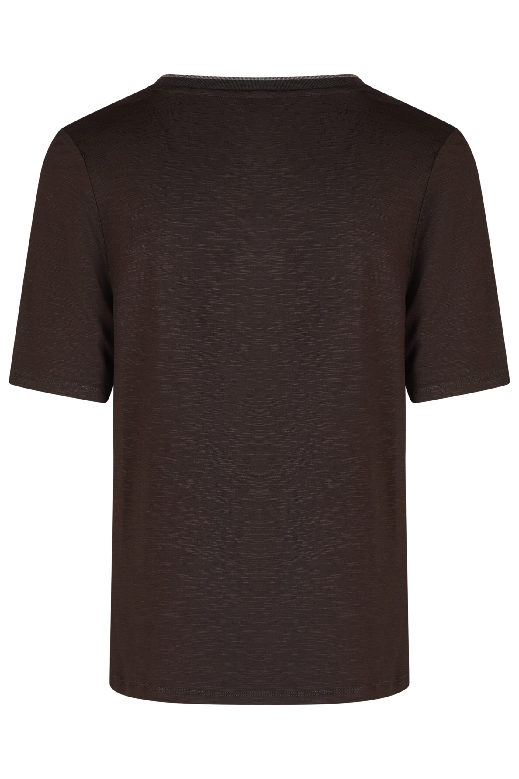 Stylowa, czarna bluzka plus size Barbara Lebek z aplikacją - obrazek 2