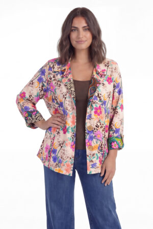 Żakiet w kwiatowy wzór – elegancja i kolor plus size JMP