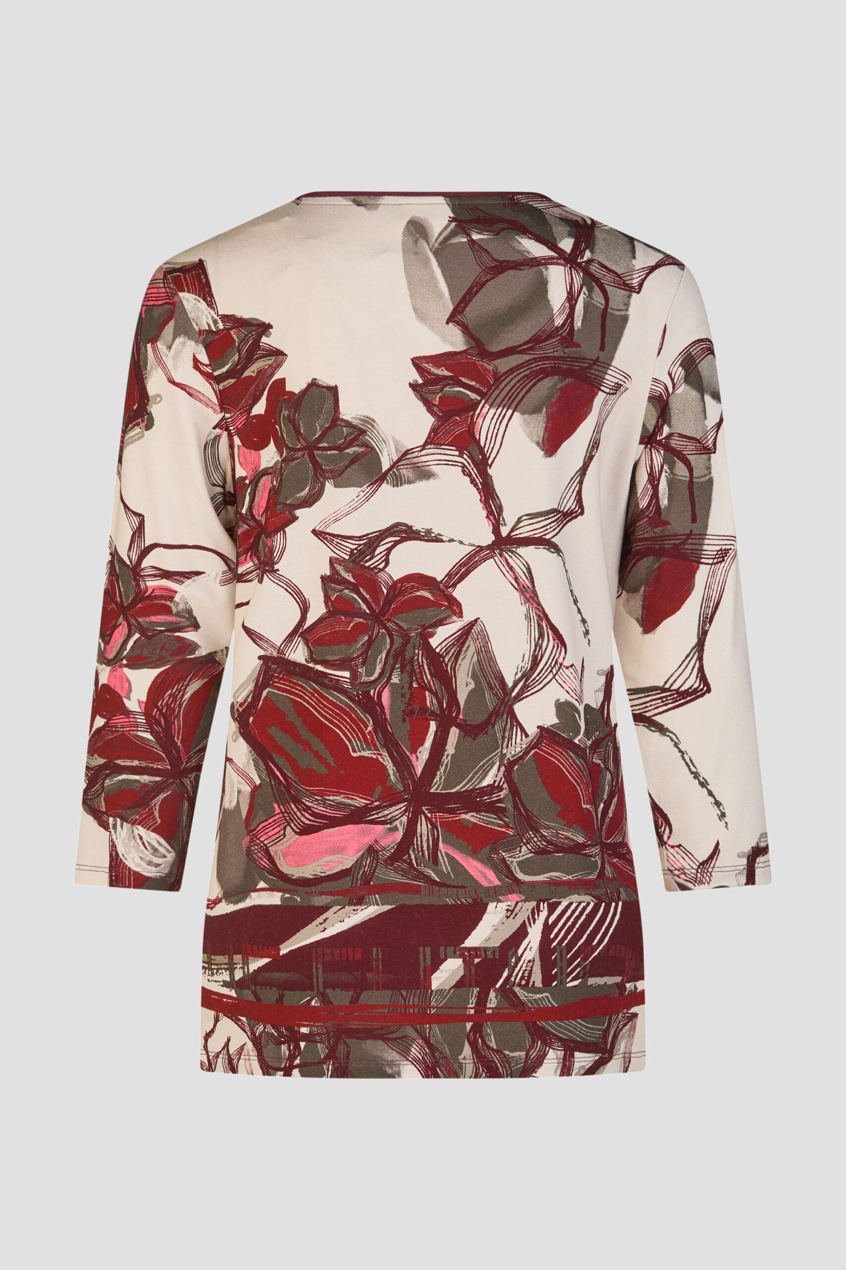 Bluzka Barbara Lebek Plus Size – Jesienna Kolekcja w Kwiatowy Wzór - obrazek 2